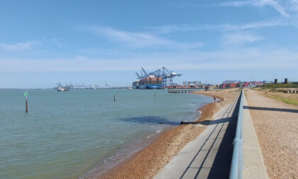 Felixstowe Orwell Estuary and Docks including Radar Tower
