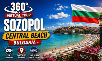 Sozopol central beach Bulgaria 360 8k virtual tour Централен плаж Созопол Българското 2026