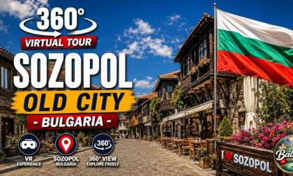 Sozopol old town Bulgaria 360 8k virtual tour Старият град на Созопол Българското insta360 X5 2026