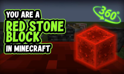 POV: You're a Redstone Block... Bad Luck (360°)⚡