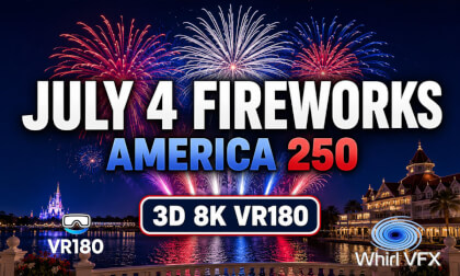 America 250 Fireworks at Disney World | Grand Floridian 3D 8K VR180