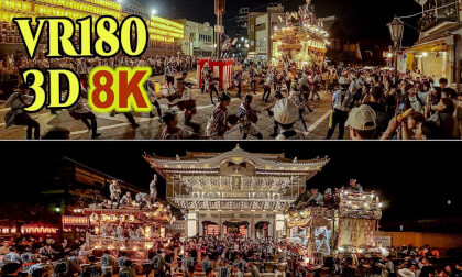 Narita Gion Festival 2026 (2) , The nighttime procession of lavishly decorated, illuminated floats and festival carts in Narita , Chiba , JAPAN