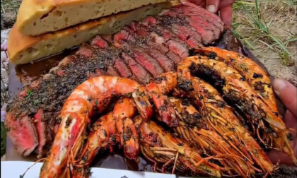 Seafood and steak feast