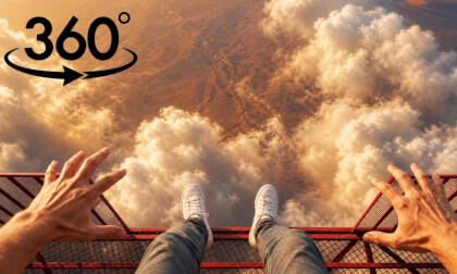 I Built a Tower a Mile High — Then Fell Off It (360°) VR