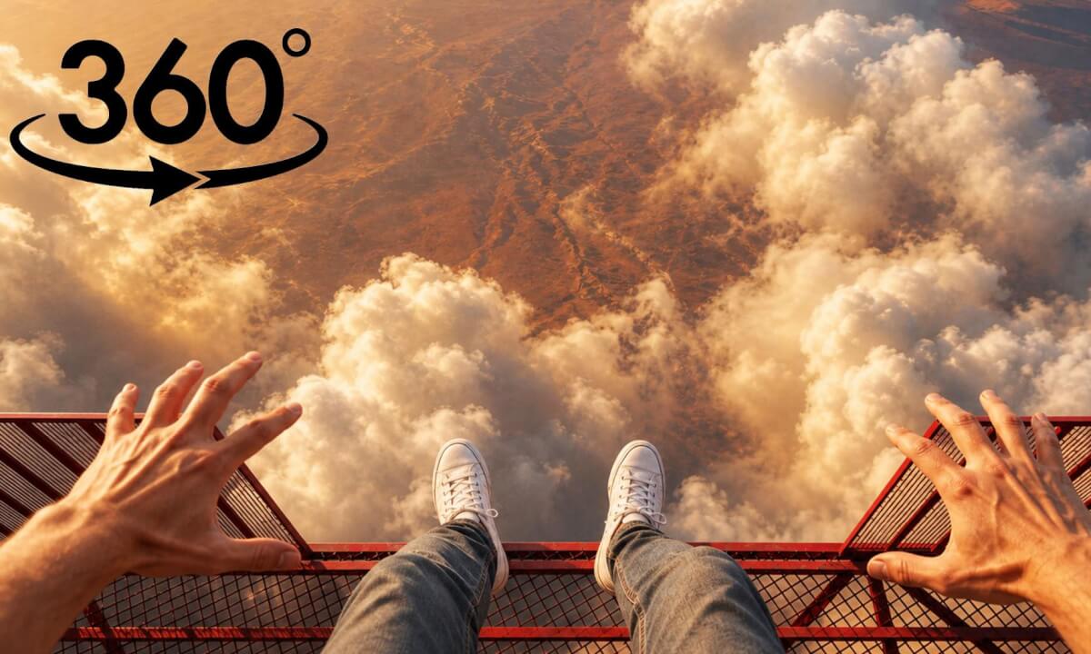 I Built a Tower a Mile High — Then Fell Off It (360°) VR