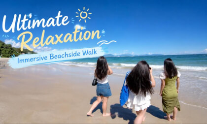 Extreme relaxation | Immersive stroll along the seaside boardwalk