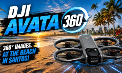DJI Avata 360 | Immersive 360° Beach Flight Over Santos