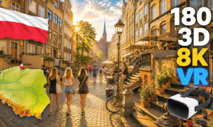 GDAŃSK in VR180 3D 🥽 The City Where WWII Began... and Where Fahrenheit Found Zero? 🇵🇱