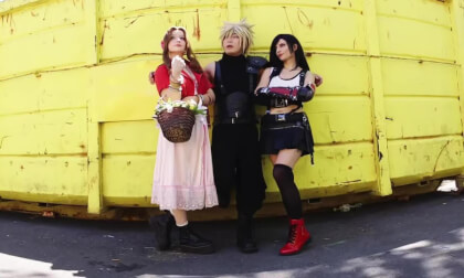 FF7 cosplay, Tifa, Aerith and Cloud