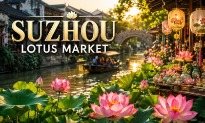 China’s Most Beautiful Lotus Market in Suzhou