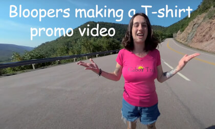 Bloopers making a T-shirt promo video VR Video Bloopers making a T-shirt promo video VR