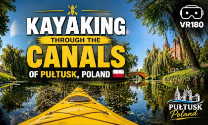 Kayaking Through the Canals of Pułtusk, Poland | Relaxing 8K VR180 Nature Experience