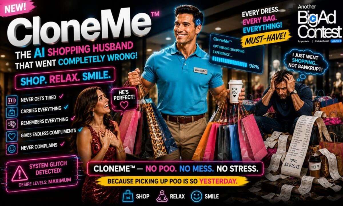 CloneMe™ | The AI Shopping Husband | Runway Big Ad Contest #runwaybigadcontest