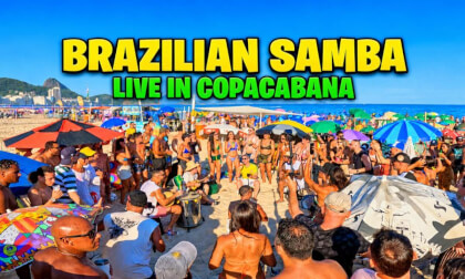 Brazilian Samba in Copacabana ☀️ | Rio de Janeiro Beach 360° Live Performance