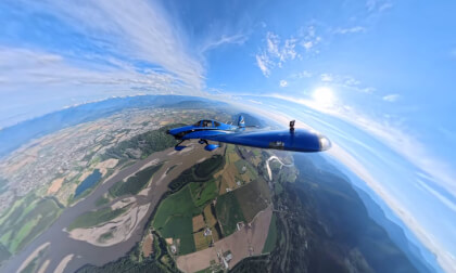 Full Flight in 8K 360° VR | Pitt Meadows to Sumas (Near Chilliwack) & Return | British Columbia.