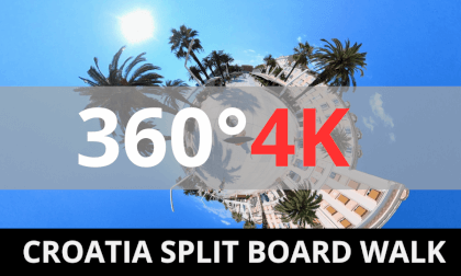 Croatia, Split. 360° VR 4K. Street walking. Virtual reality experience. VR Video Croatia, Split. 360° VR 4K. Street walking. Virtual reality experience. VR