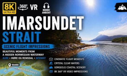 Imarsundet Strait | A Quiet Flight Along Norway's Hidden Coast | 8K 360° VR | Nordic Ambient