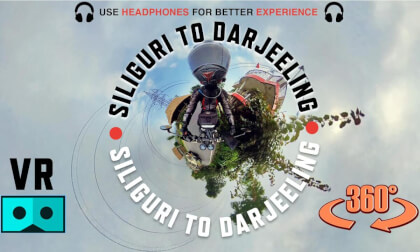 360° VR Video | Siliguri To Darjeeling | 8D Sound And Music | India