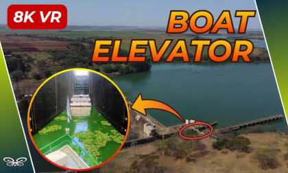 Brazil's Massive Boat Elevator: 26-Meter VR180 Lock Experience