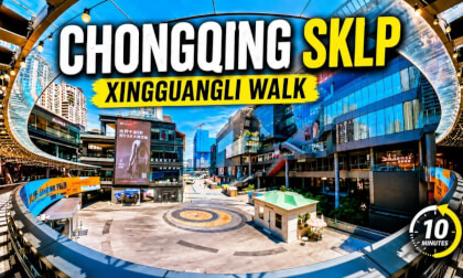 Chongqing SKLP XinGuangLi 360° VR Walk | Futuristic City Walk in China