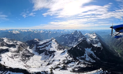 Flying Over Golden Ears Park | Snow-Capped Mountains | RV-10 Highlights | 8K 360° VR