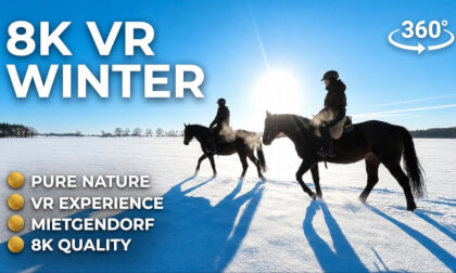 Snowy Horse Ride in Mietgendorf Germany Winter Adventure