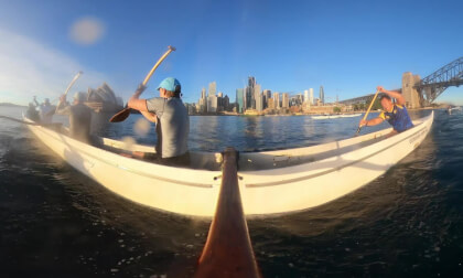 Sydney Harbour OC6 Time Lapse: Birkenhead to Kirribilli with DSA Dragon Boat Club