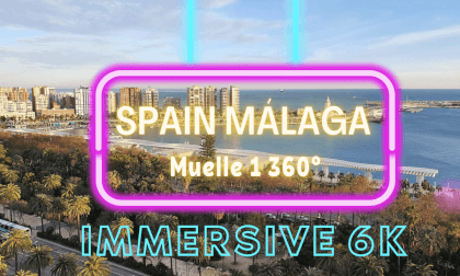 SPAIN, MÁLAGA MUELLE 1. STREET WALKING TOUR. VR VIRTUAL EXPERIENCE. VR Video SPAIN, MÁLAGA MUELLE 1. STREET WALKING TOUR. VR VIRTUAL EXPERIENCE. VR