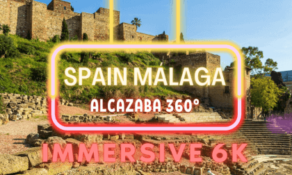 SPAIN, MALAGA, ALCAZABA. 360° 6K. VIRTUAL REALITY EXPERIENCE. VR Video SPAIN, MALAGA, ALCAZABA. 360° 6K. VIRTUAL REALITY EXPERIENCE. VR