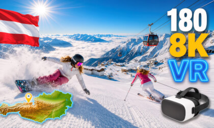 ⛷️ Kitzsteinhorn – The Ultimate Glacier Descent 🇦🇹 | Pistes 1 & 10–13 | 360° 8K VR