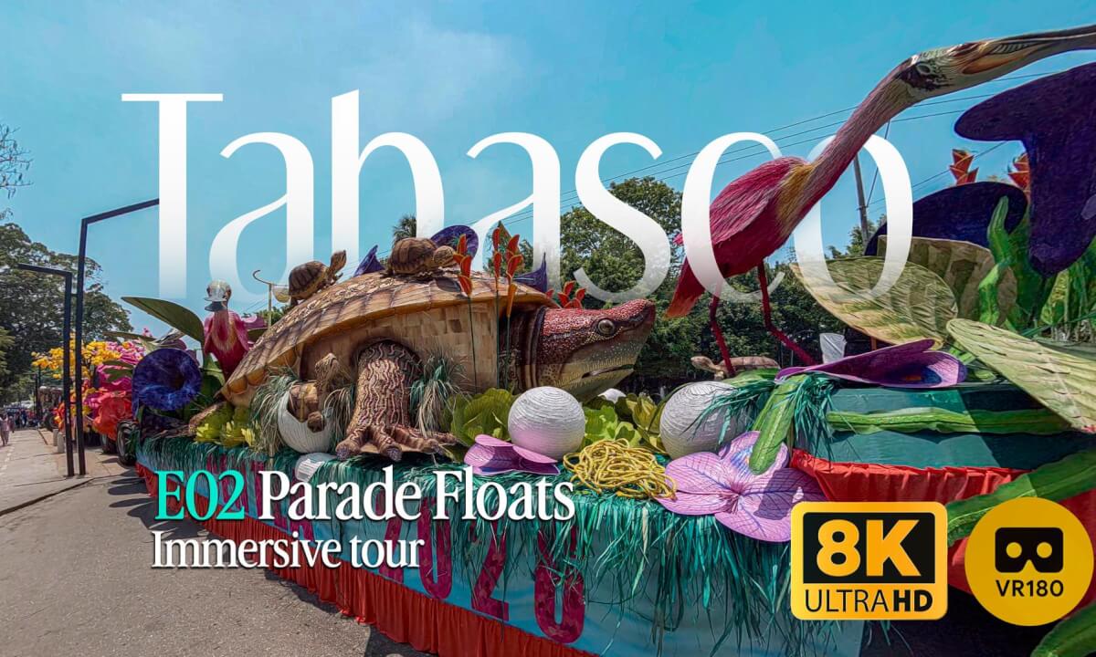 E02 メキシコ・タバスコの山車パレード|MEXICO|TABASCO Parade Floats|180° VR|EN/JP/ZH/PT-BR/IT/FR/KR SUB