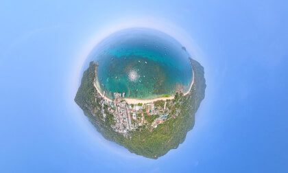 360 Flight over Koh Tao Bay, Thailand