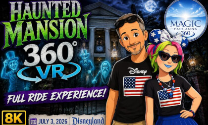 🎃 Haunted Mansion in 360° VR | Disneyland's Spookiest Ride! (July 2026) 👻