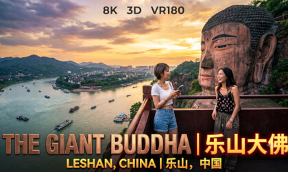 8K3D VR180 | Where Mountain Meets Soul: Leshan Giant Buddha | 山即是佛：乐山大佛的千年凝望