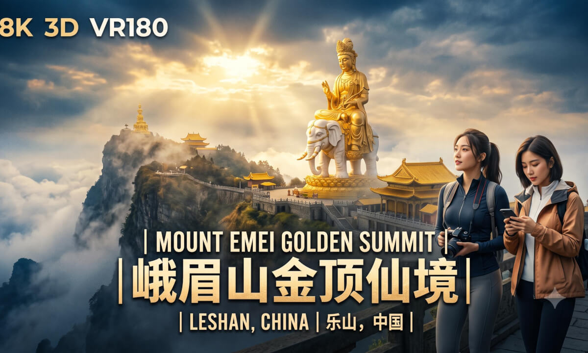 8K3D VR180 | Beyond the Misty Peaks of Mount Emei | 雾锁金顶:寻迹峨眉山