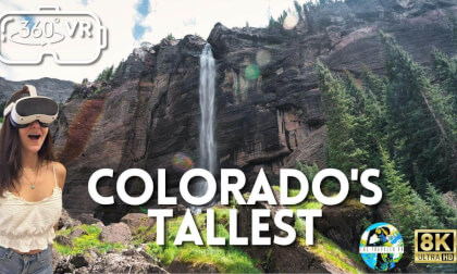 Telluride's Bridal Veil Falls 360° VR 8K | Colorado's Tallest Waterfall