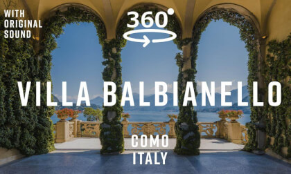 Villa del Balbianello – Lake Como, Italy 🇮🇹 | 360° Walking Tour | Original Sound