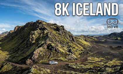 360° Immersive VR Drone Flight Over Icelandic Mountain!