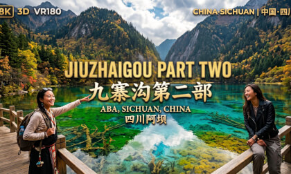 8K3D VR180 | Alpine Blue Dreams: Jiuzhaigou Zechawa Valley | 苍蓝梦境：九寨沟则查洼沟的时光留白
