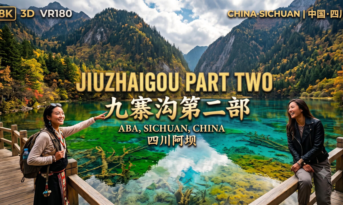 8K3D VR180 | Alpine Blue Dreams: Jiuzhaigou Zechawa Valley | 苍蓝梦境:九寨沟则查洼沟的时光留白