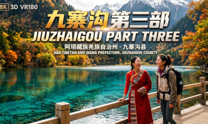 8K3D VR180 | Emerald Symphony: Jiuzhaigou Shuzheng Valley | 翠海交响：九寨沟树正沟的时光终章
