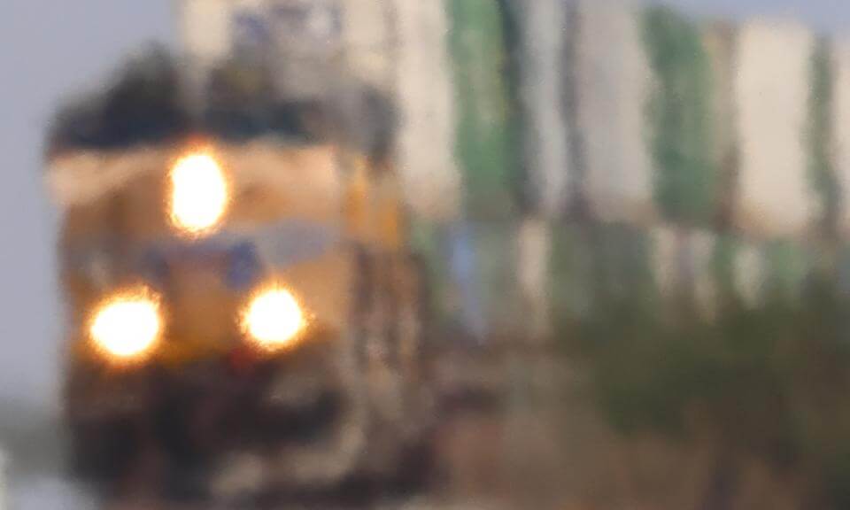 UP 7461 Westbound Intermodal | Portal VR180 4K | Picacho, Arizona
