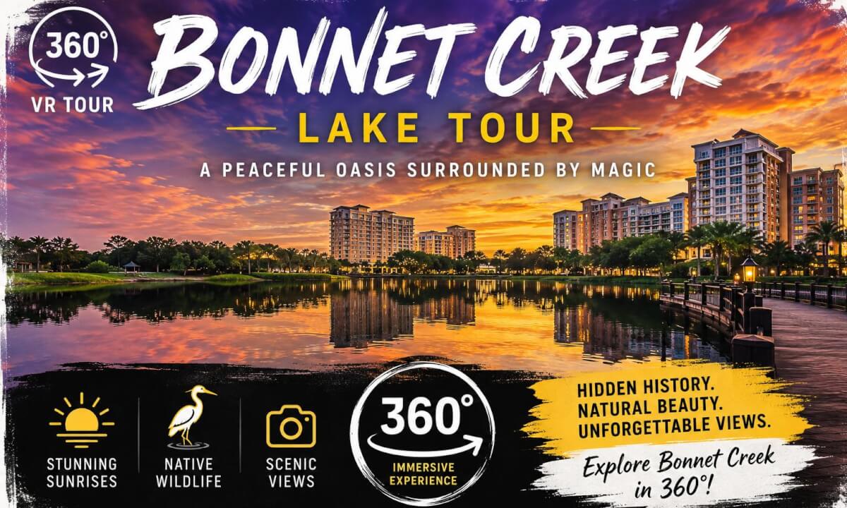 Bonnet Creek Lake Tour | 360° VR Experience | Hidden Oasis in the Heart of Disney