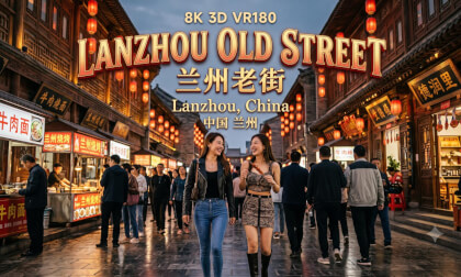 8K3D VR180 | Whispers of the Silk Road: Lanzhou Old Street | 丝路轻语，梦回兰州老街