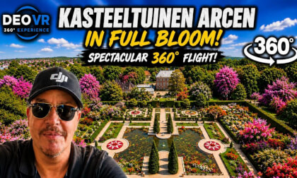 🌸 Fly above the breathtaking gardens of Kasteeltuinen Arcen!