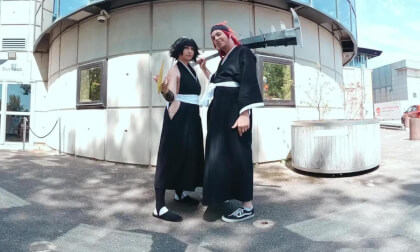Bleach  cosplay Soi Fon and Renji Abarai