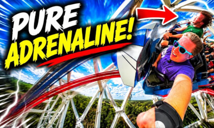 Arie Force One Rollercoaster at Fun Spot Atlanta - 360 VR View