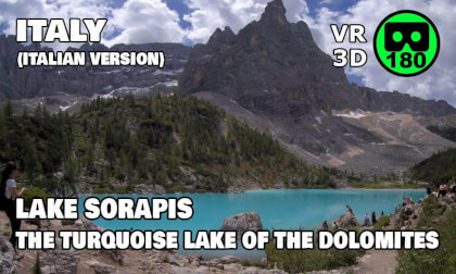 Lago di Sorapis dal Passo Tre Croci | Escursione VR180 3D nelle Dolomiti 08/06/26