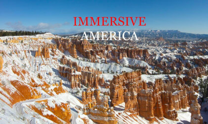 Bryce Canyon National Park in Snow, Utah (8K 3D VR180 Slides)