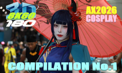 3D VR180 Cosplay, Anime Expo 2026, Compilation No1, AX2026, アニメエキスポ2026, コスプレ集No1,Qoocam 3 VR180 MOD